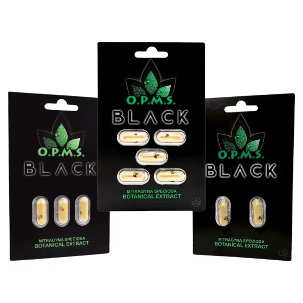 OPMS Black Kratom Extract Capsules